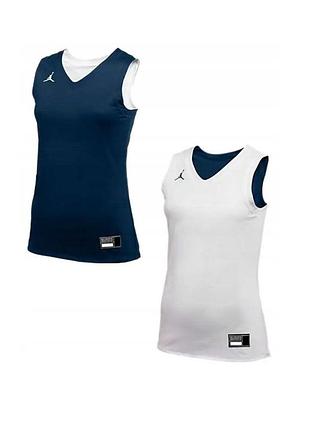 Новая двухсторонняя майка jordan team 25 dri-fit basketball stock reversible jersey - xs