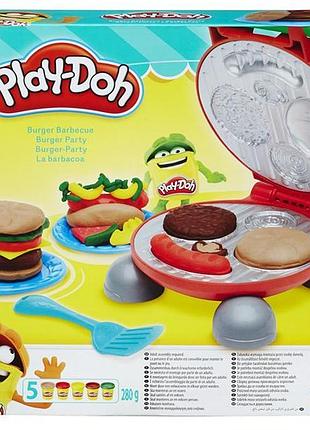 Набор с пластилином play-doh бургер барбекю (b5521)