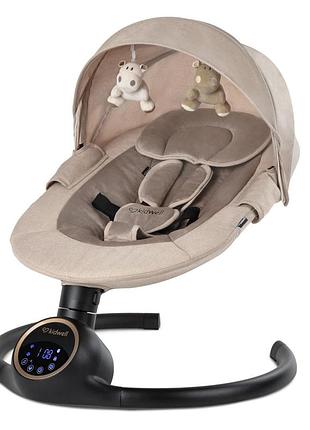 Укачивающий центр 2в1 kidwell reve beige/gold
