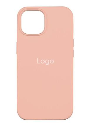 Чехол spase silicone case full size aa iphone 15 pink