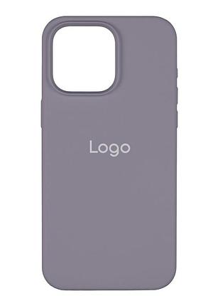 Чехол spase silicone case full size aa iphone 15 pro max lavender grey