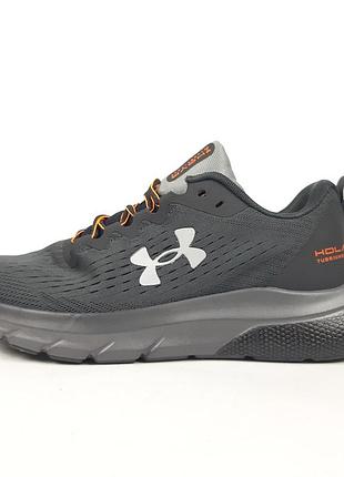 Under armour hovr turbulence running темно серые с оранжевым