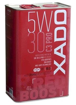 Масло моторне синтетичне c3 pro red boost, ж/б 5w-30 4л тм xado