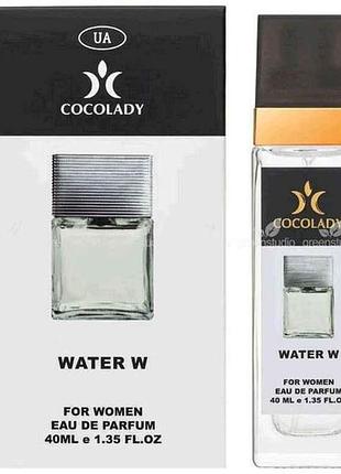 Парфумована вода для жінок 40мл water w аромат gian marco venturi woman тм cocolady