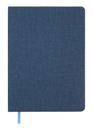 Блокнот датированный 2022 tweed, a5, синий, bm.2193-02 тм buromax