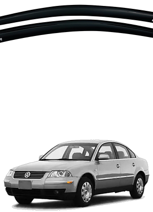 Дефлекторы окон (ветровики) volkswagen passat b5 1996-2005 (defl)