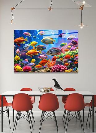 Картина на стекле novellaprint "подводные краски" 45x30см (pic-422-00)