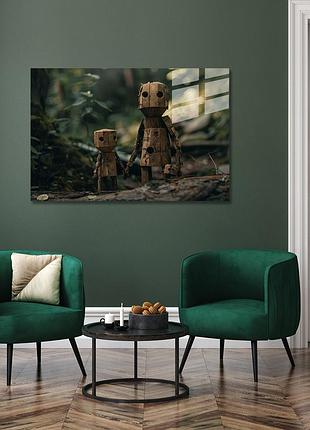 Картина на стекле novellaprint "лесные друзья" 45x30см (pic-419-00)