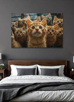 Картина на стекле novellaprint "любопытные котята" 45x30см (pic-417-00)