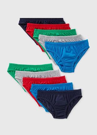 Трусы плавки брифы matalan для мальчика, комплект 10 штук, разноцветные, размер 128-134