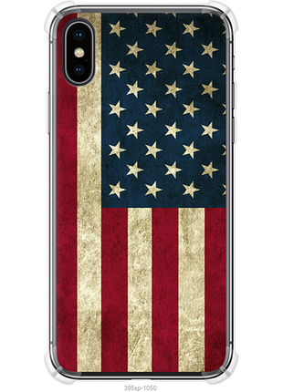 Чехол на iphone x флаг сша из силикона fch_0174984
