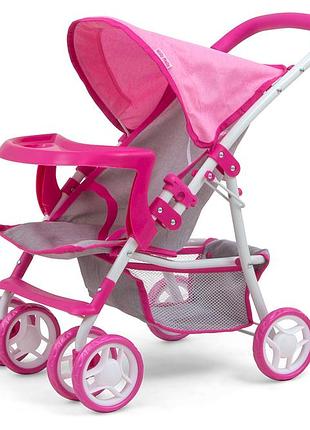 Коляска для ляльок milly mally kate prestige pink