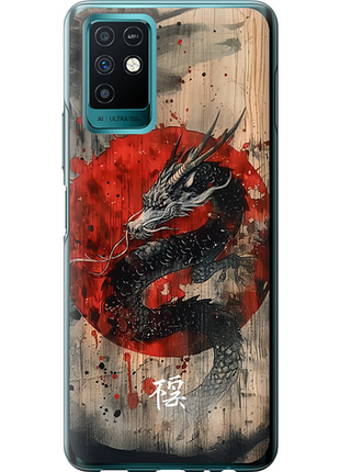 Чехол на infinix note 10 восточный дух из силикона fch_0174629