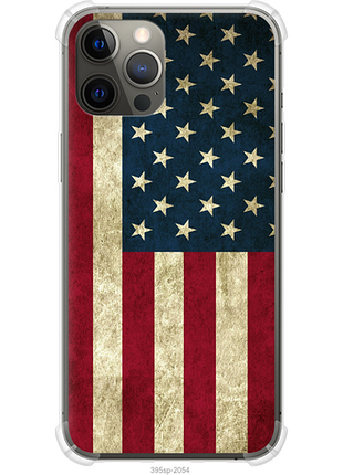 Чехол на iphone 12 pro max флаг сша из силикона fch_0174998