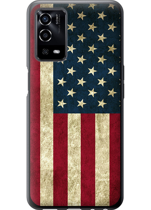 Чехол на oppo a55 флаг сша из силикона fch_0174955