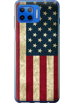 Чехол на motorola moto g plus флаг сша из силикона fch_0174933