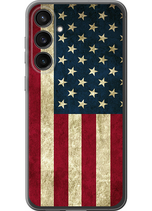 Чехол на samsung galaxy s23 fe флаг сша из силикона fch_0175008