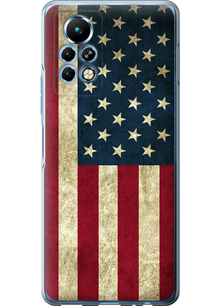 Чехол на infinix note 11 pro флаг сша из силикона fch_0174976