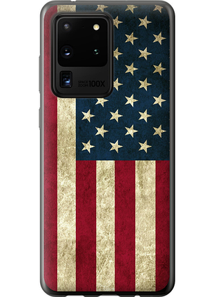 Чехол на samsung galaxy s20 ultra флаг сша из пластика fch_0056810
