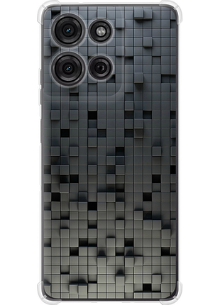 Чехол на motorola moto g75 5g кубики из силикона fch_0174887