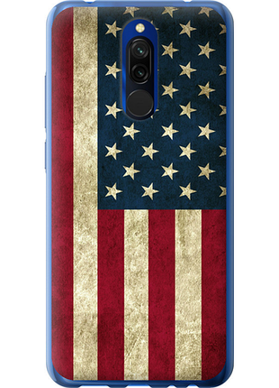 Чехол на xiaomi redmi 8 флаг сша из силикона fch_0056756