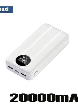 Повербанк aipusi 20000 mah з led-дисплеєм та швидкою зарядкою