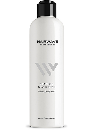 Шампунь для нейтралізації жовтизни "silver tone" - hairwave shampoo silver tone 250ml