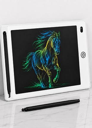 Lcd планшет для малювання 8.5 дюйма мультихромний із стілусом для дітей та нотаток