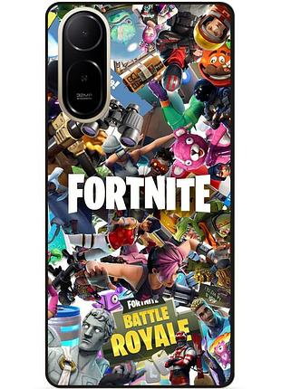Силиконовый бампер чехол для xiaomi poco c81 pro с картинкой fortnite фортнайт