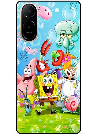 Силиконовый чехол для xiaomi poco c81 pro с рисунком sponge bob губка боб