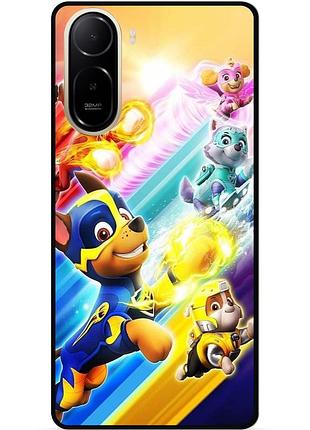 Силіконовий чохол бампер для xiaomi poco c81 pro з малюнком щенячий патруль