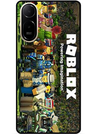 Силіконовий чохол бампер для xiaomi poco c81 pro з картинкою роблокс roblox