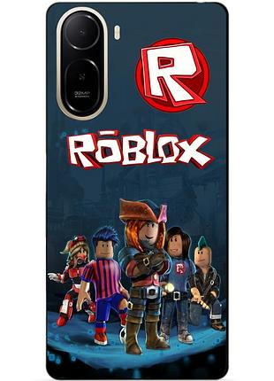 Силіконовий чохол бампер для xiaomi poco c81 pro з малюнком roblox роблокс
