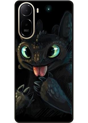Чехол силиконовый для xiaomi poco c81 pro с картинкой как приручить дракона