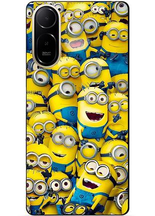 Силиконовый бампер чехол для xiaomi poco c81 pro с рисунком миньоны minion