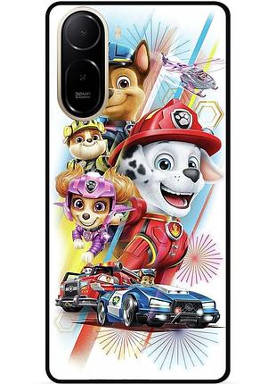 Силіконовий чохол бампер для xiaomi poco c81 pro з малюнком щенячий патруль