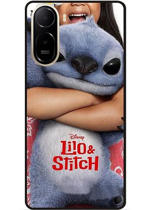 Силиконовый чехол бампер для xiaomi poco c81 pro стич и лило stitch