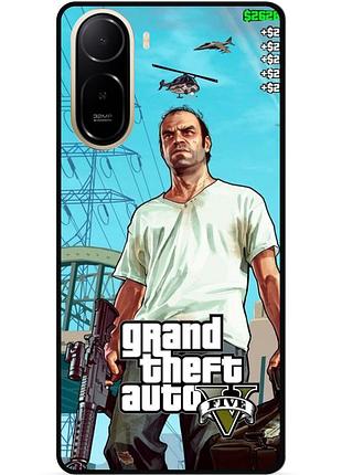 Силіконовий бампер чохол для xiaomi poco c81 pro з малюнком gta гта