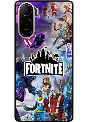 Силиконовый чехол бампер для xiaomi poco c81 pro игра fortnite фортнайт