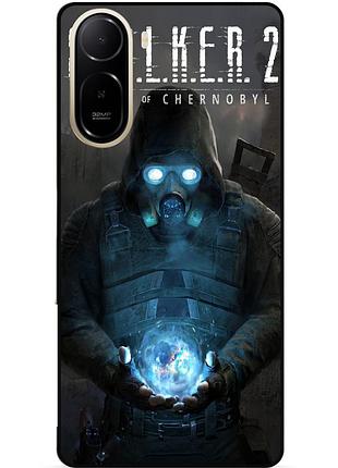 Силиконовый чехол бампер для xiaomi poco c81 pro с картинкой сталкер stalker