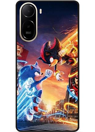 Силиконовый чехол бампер для xiaomi poco c81 pro с рисунком sonik соник шэдоу