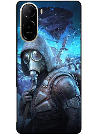 Силиконовый чехол бампер для xiaomi poco c81 pro stalker сталкер