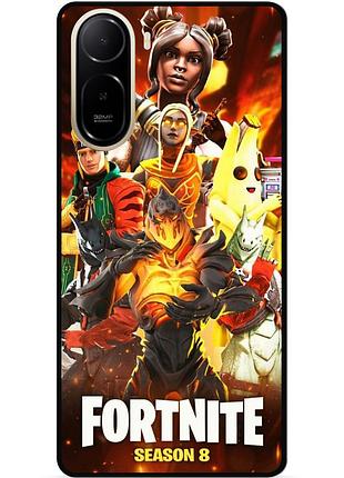 Силиконовый чехол бампер для xiaomi poco c81 pro с рисунком fortnite marvel фортнайт марвел