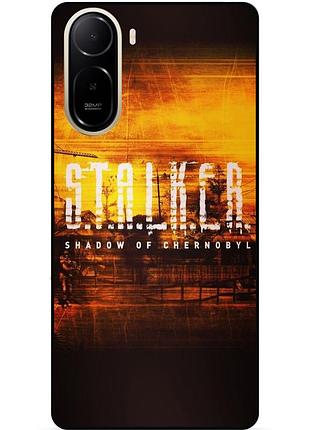Чехол силиконовый бампер для xiaomi poco c81 pro с рисунком stalker сталкер