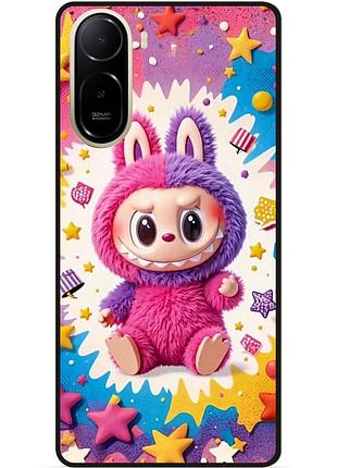 Силиконовый бампер чехол для xiaomi poco c81 pro с рисунком labubu лабубу