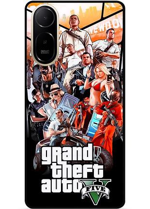 Силіконовий бампер чохол для xiaomi poco c81 pro з малюнком gta гта