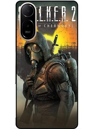 Силиконовый чехол бампер для xiaomi poco c81 pro с картинкой stalker сталкер