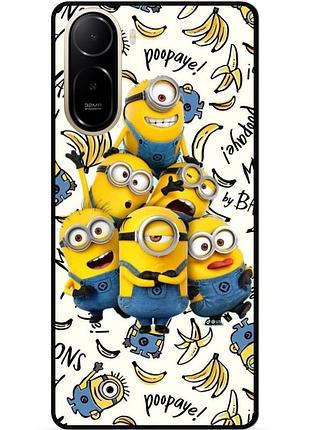 Силіконовий чохол бампер для xiaomi poco c81 pro з малюнком міньйони minion