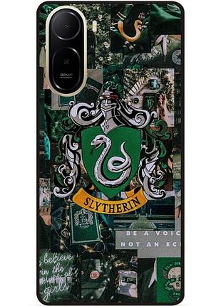 Силиконовый бампер чехол для xiaomi poco c81 pro с рисунком слизерин slytherin гарри поттер harry potter