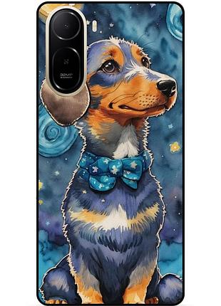 Силиконовый бампер чехол для xiaomi poco c81 pro с рисунком пес звездная ночь ван гог